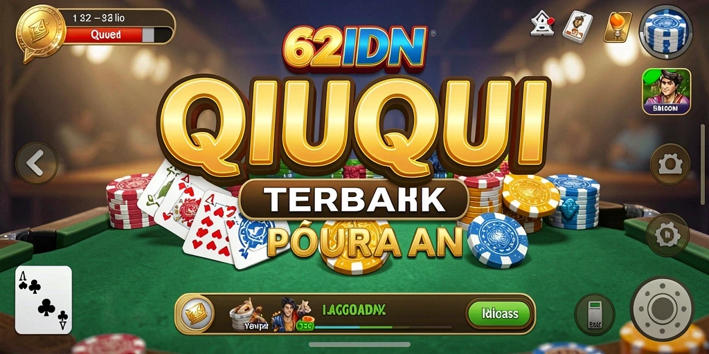 Tangkapan layar utama dari gameplay QiuQiu di 62IDN.