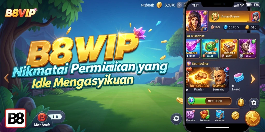 Tampilan gameplay B8VIP yang mengasyikkan dan penuh warna.