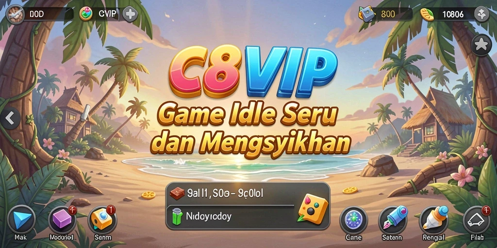 Tampilan gameplay Idle yang menarik dalam C8VIP.