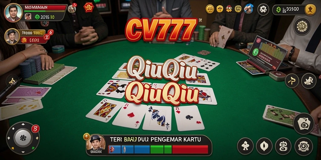 Tampilan gameplay QiuQiu yang menarik dan interaktif di CV777.