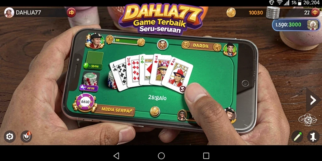Tampilan gameplay DAHLIA77 yang seru dan menarik.
