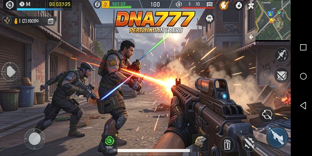 Tampilan gameplay <strong>DNA777</strong> yang mendebarkan dan penuh aksi.