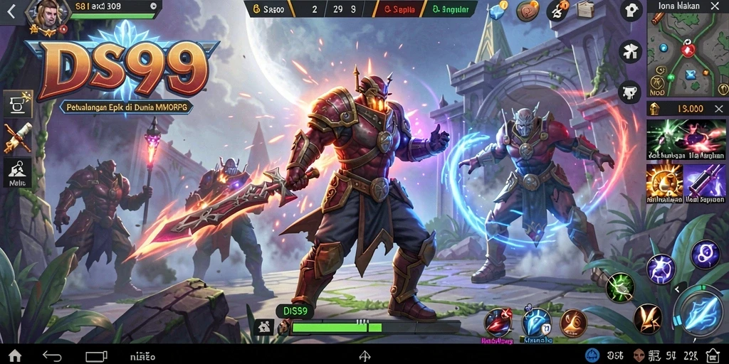 Gameplay menakjubkan di DS99 dengan berbagai petualangan.
