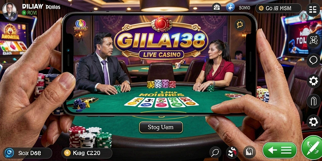 Tampilan gameplay langsung GILA138 dengan dealer profesional.