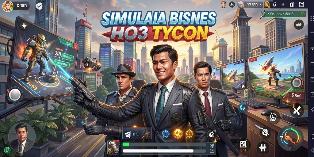 Screenshot menunjukkan gameplay seru dalam mengelola bisnis di HO3.