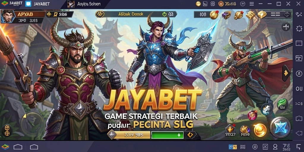 Screenshot gameplay JAYABET yang menampilkan pertempuran strategis.
