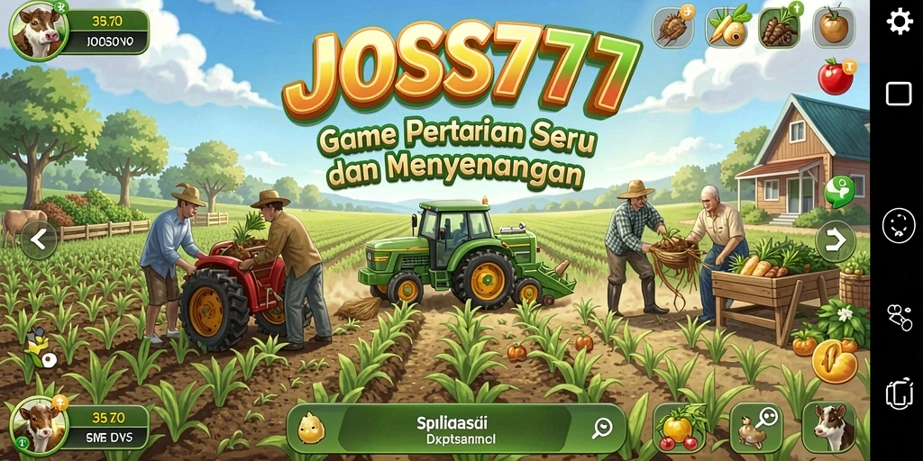 Tampilan gameplay JOSS777 yang penuh warna dan menarik.