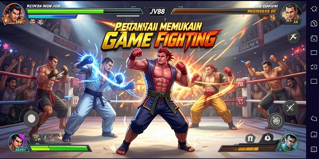Tampilan aksi pertarungan memukau dari JV88 yang mendebarkan.