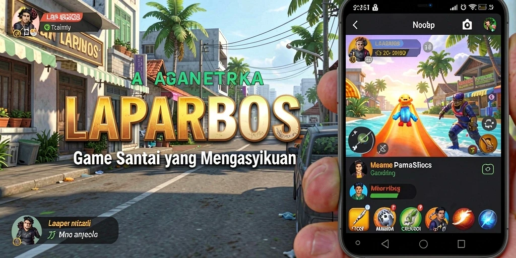 Tampilan gameplay LAPARBOS yang seru dan menghibur.