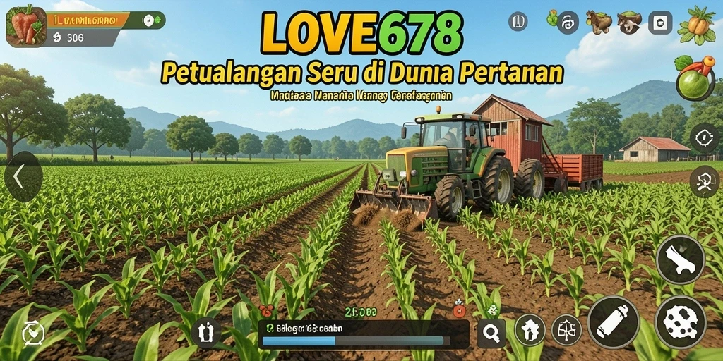 Tampilan gameplay LOVE678 yang menakjubkan dalam dunia pertanian.