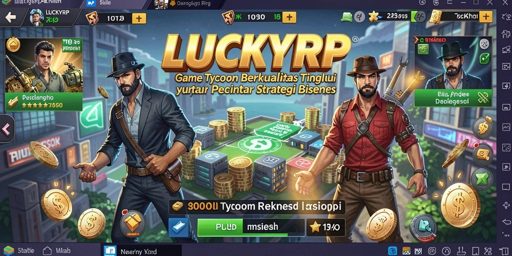 Screenshot gameplay Tycoon penuh aksi dan strategi.