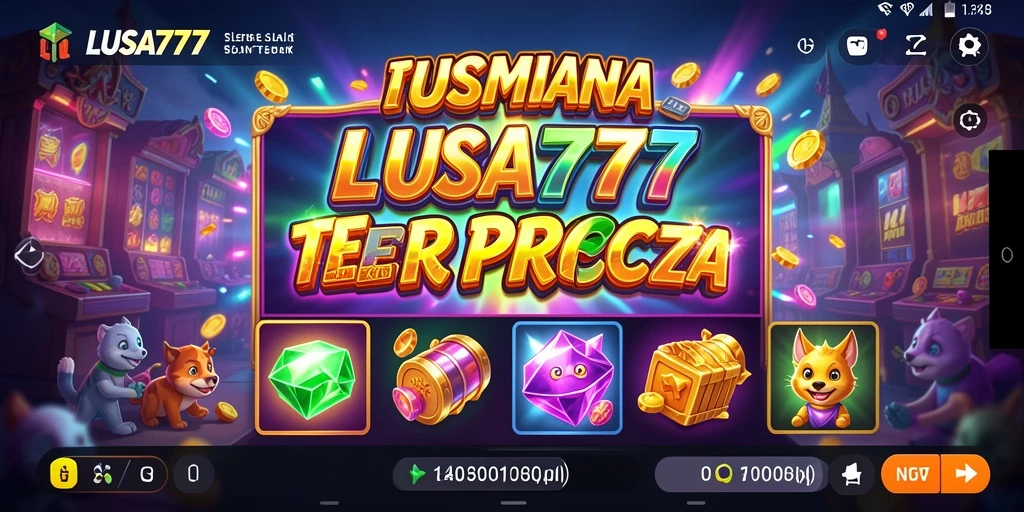 Tampilan gameplay menarik dalam aplikasi LUSA777 slot.
