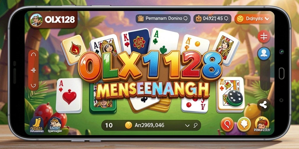 Tampilan gameplay domino OLX128 yang seru dan interaktif.