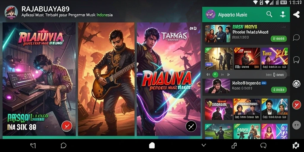 Tampilan gameplay seru dari RAJABUAYA89 saat bernyanyi.