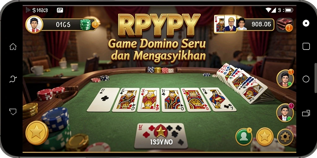 Gameplay seru Domino di RPYYY dengan banyak pilihan mode.