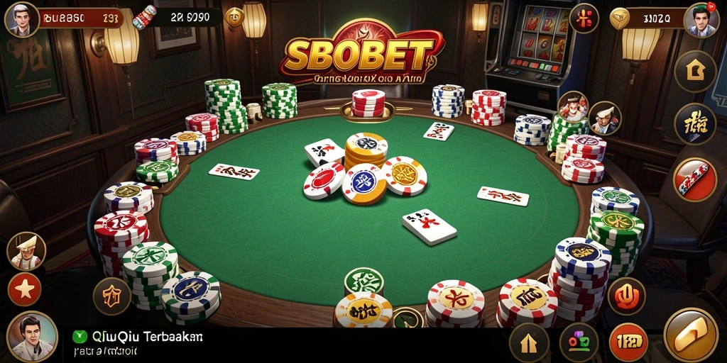 Screenshot SBOBET menampilkan suasana seru permainan QiuQiu.
