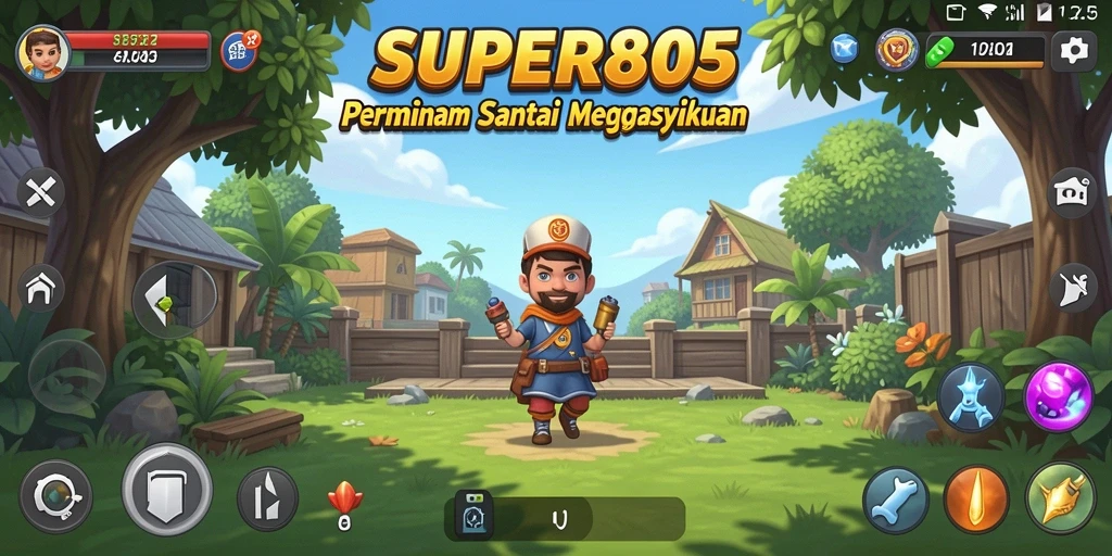 Tampilan gameplay SUPER805 yang mengasyikkan dan penuh warna.